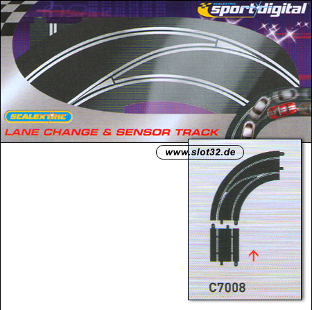 SCALEXTRIC digital digital lane change curve right out to in